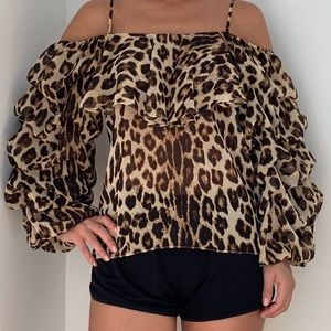 COCONUT ANONYMOUS Animal print top One Size